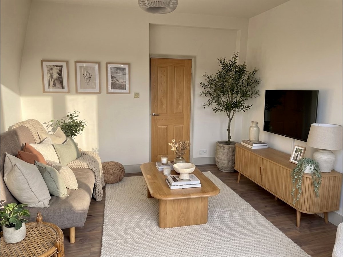 Living room redesigned